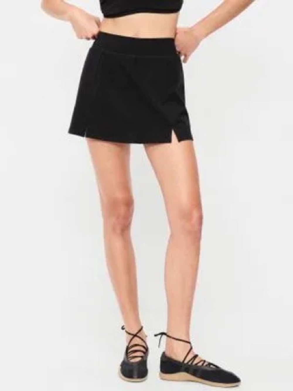 NWT Old Navy High Waisted Power Chill Black Skort